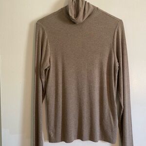 Lauren Ralph Lauren Tan Cowl Neck Sweater,XL, Women’s